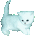 smiley chat blanc